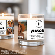 Pisces Custom Birthdate Foto Zodiac Galaxy Design