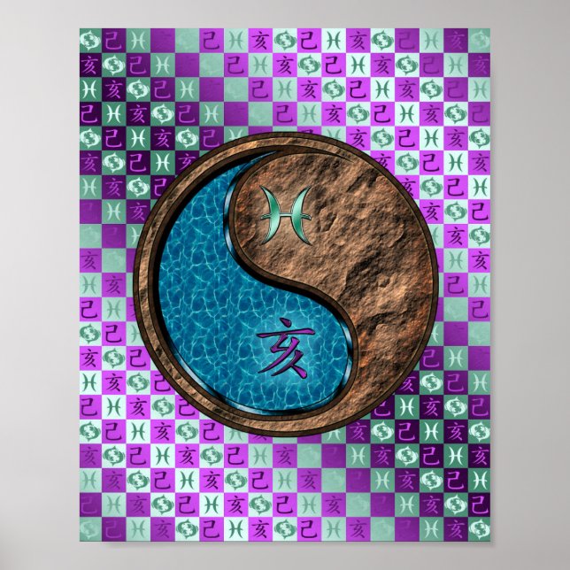 Pisces & Earth Boar Poster (Vorne)