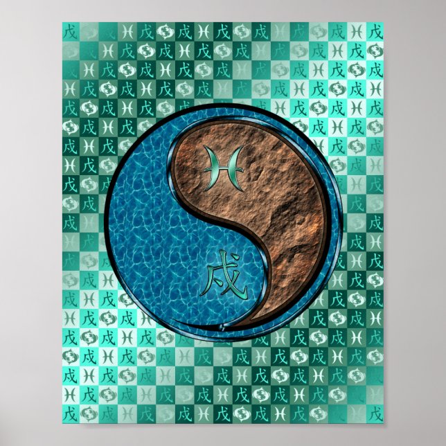 Pisces & Earth Dog Poster (Vorne)