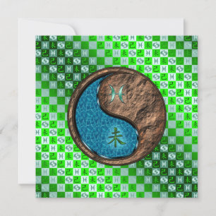 Pisces & Earth Goat Karte