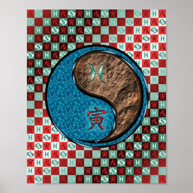 Pisces & Earth Tiger Poster (Vorne)