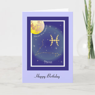 Pisces February 19 to March 20 Karte