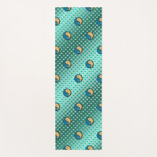 Pisces & Fire Hund Yogamatte (Vorderseite)