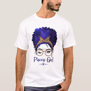 Pisces Girl Zodiac Astrology Star Sign T-Shirt