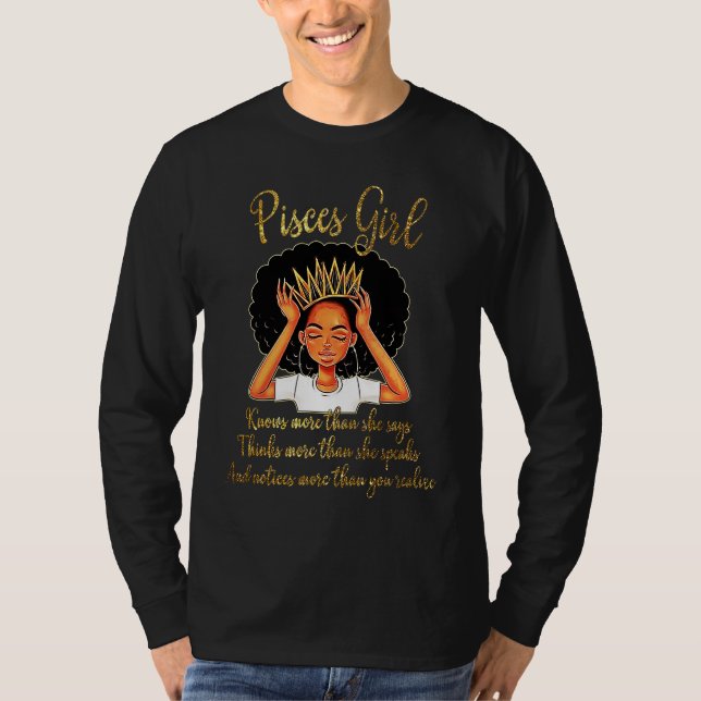 Pisces Girls Are Born in February 19  March 20 T-Shirt (Vorderseite)