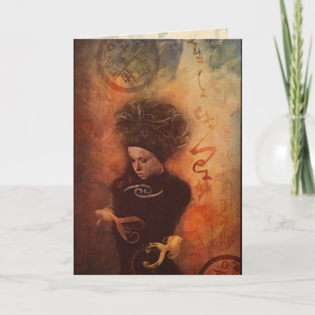 Pisces Greeting Karte (Vorderseite)