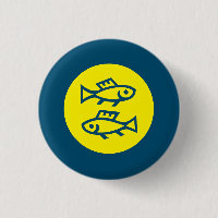 Pisces Horoskop Gelb Blau Modern Minimalistisch