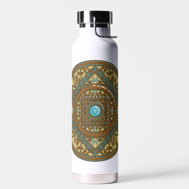 Pisces Mandala Trinkflasche (Links)