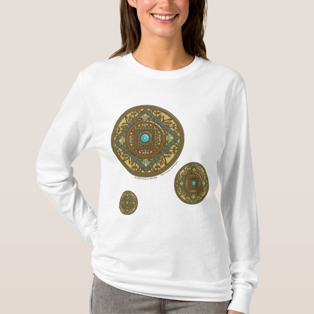 Pisces Mandala Women's Light Shirt (Vorderseite)