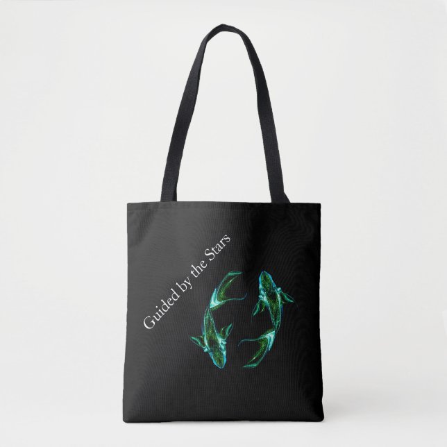 Pisces – Minimalist Zodiac Tote Bag Tasche (Vorderseite)