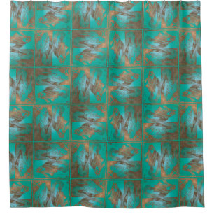 Pisces Muster Duschvorhang
