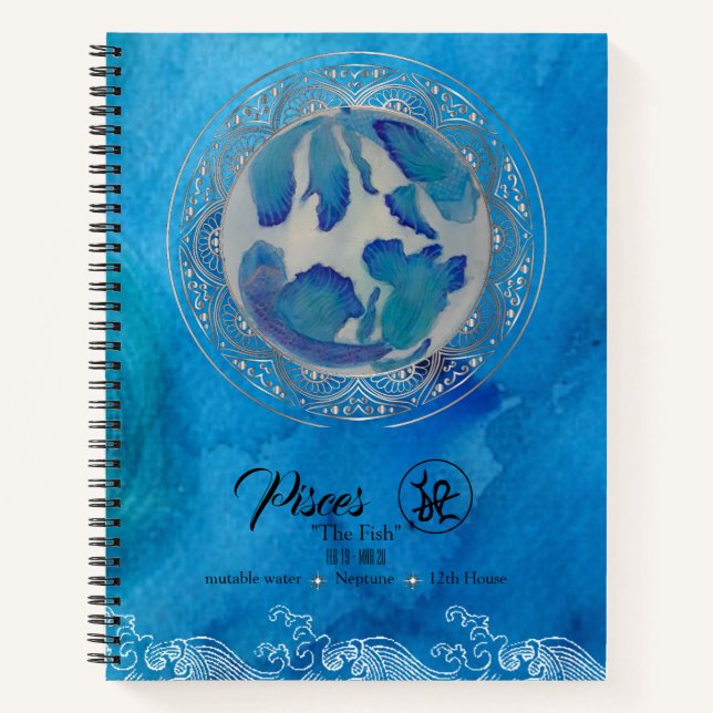 Pisces Notizbuch (Vorderseite)