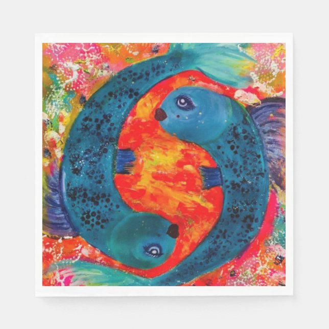 Pisces Paper Napkins Serviette (Vorderseite)