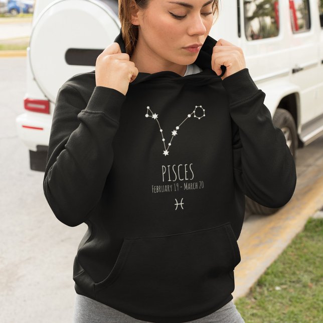 Pisces | Personalisiert Zodiac Constellation Hoodi Hoodie (Von Creator hochgeladen)