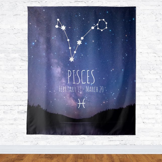 Pisces | Personalisierte Astrologie Wandteppich (Von Creator hochgeladen)