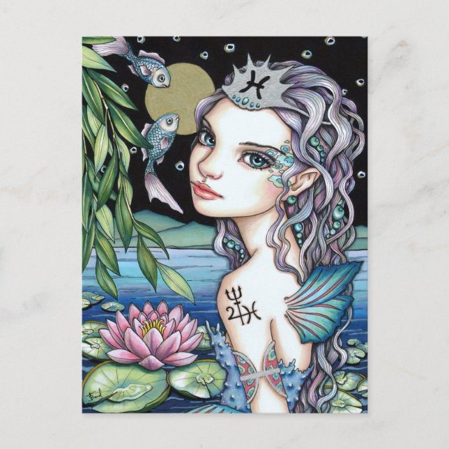 Pisces Postkarte (Vorderseite)