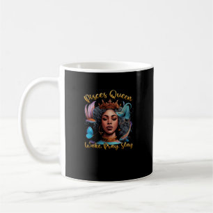 Pisces Queen Weck Pray Slay Happy Birthday März F Kaffeetasse