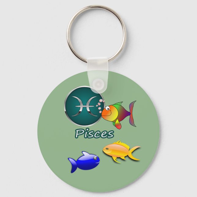 Pisces Schlüsselanhänger (Vorderseite)