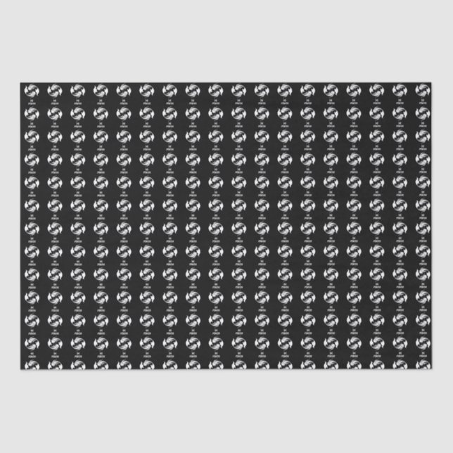 Pisces Silhouette Wrapping Paper Seidenpapier (Vorderseite)