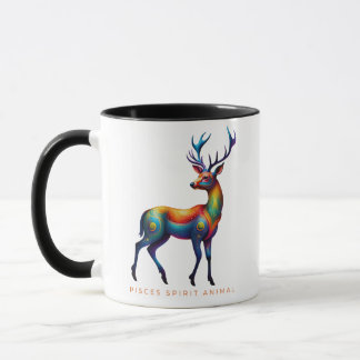 Pisces Spirit Animal Deer Alebrije Tasse