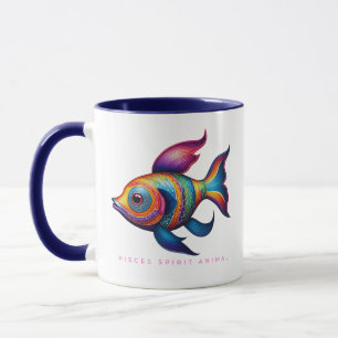 Pisces Spirit Animal Fish Alebrije Female Tasse