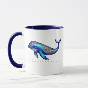 Pisces Spirit Animal Whale Alebrije Female Tasse