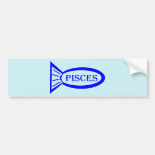 Pisces Star Sign Fish Car Aufkleber Autoaufkleber