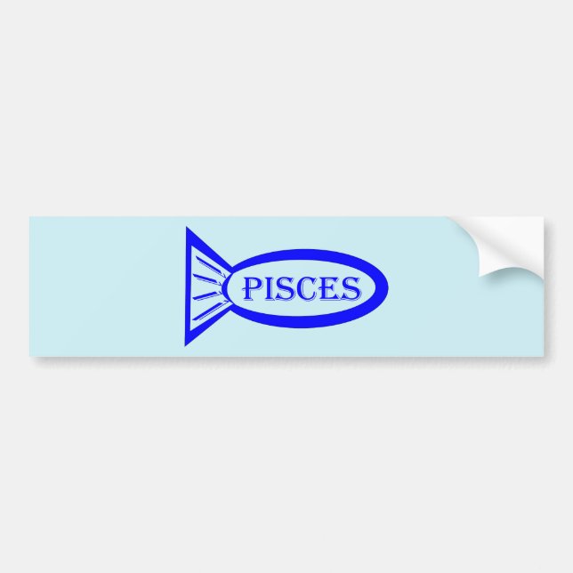 Pisces Star Sign Fish Car Aufkleber Autoaufkleber (Vorne)