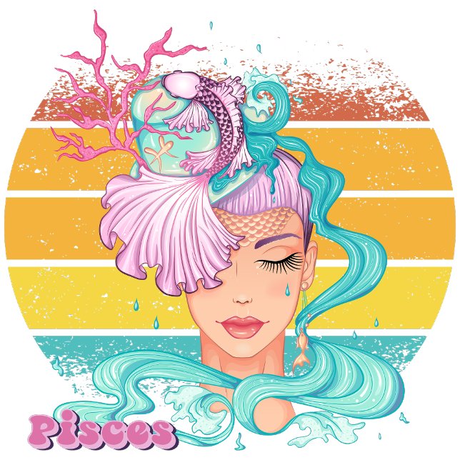Pisces Sweatshirt (Pisces (February 19 - March 20):
"Dive into Fantasy, Where Reality Sets Free!")