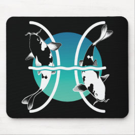 Pisces-Symbol - astrologisches Zodiakzeichen Mousepad
