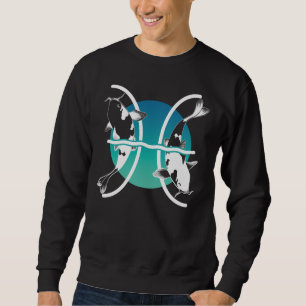 Pisces-Symbol - astrologisches Zodiakzeichen Sweatshirt