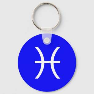 Pisces-Symbol Schlüsselanhänger