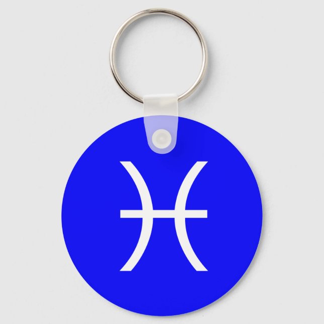 Pisces-Symbol Schlüsselanhänger (Vorderseite)