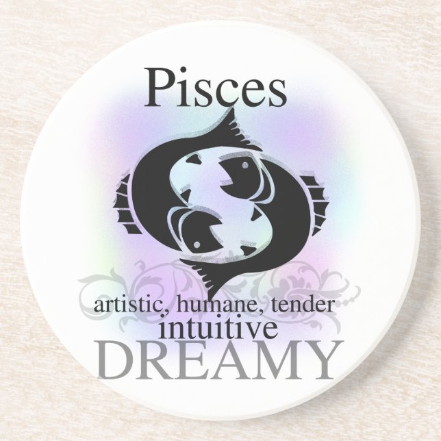 Pisces über deinen Untersetzer (Vorne)