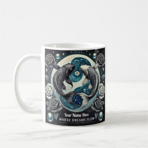 Pisces "Where Dreams Flow" Zodiac-Tasse Kaffeetasse