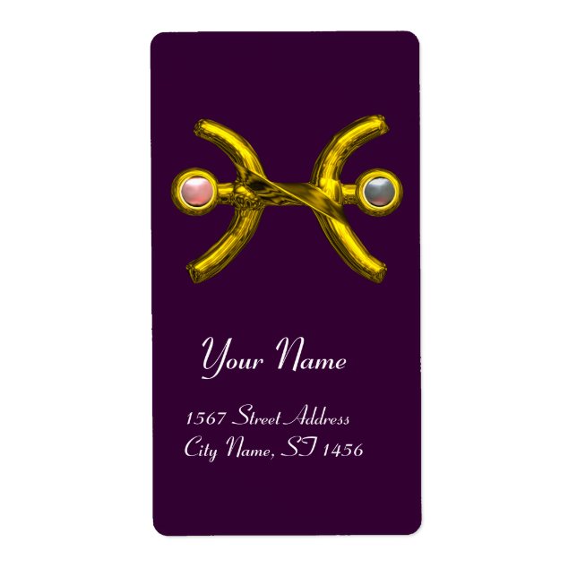 PISCES ZODIAC BIRTHDAY Pink White Pearls (Vorne)