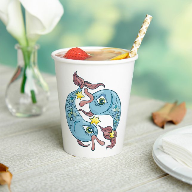 Pisces Zodiac Fish Horoscope Pappbecher (Von Creator hochgeladen)