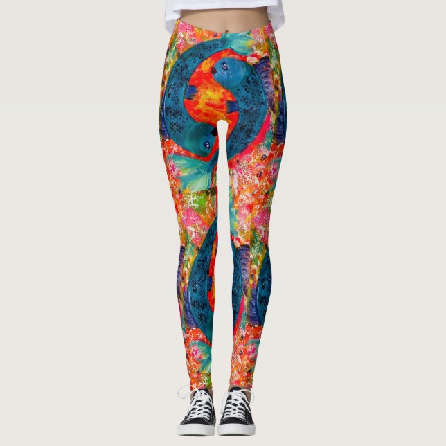 Pisces Zodiac Leggings (Vorderseite)