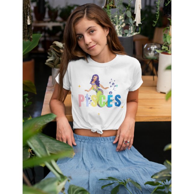 Pisces Zodiac Mermaid T-Shirt (Von Creator hochgeladen)
