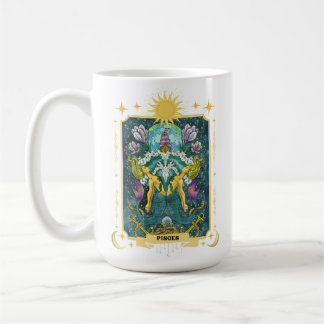 Pisces Zodiac Sign 15 oz Kaffeetasse