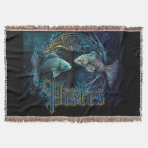 Pisces Zodiac Sign Decke