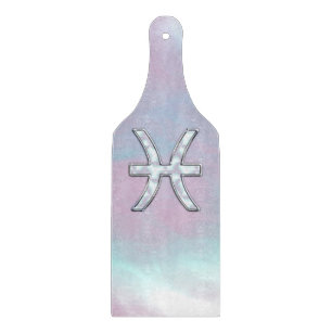 Pisces Zodiac Sign Mother Pearl Style Schneidebrett