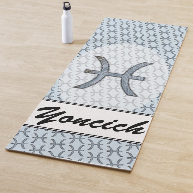 Pisces Zodiac Symbol Element von K Yoncich Yogamatte (Beispiel)