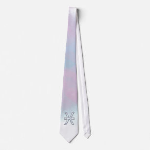 Pisces Zodiac Symbol Mutter der Perldekoration Krawatte