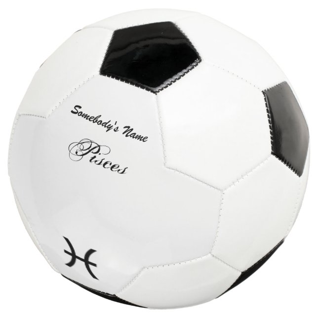Pisces Zodiac Symbol Standard von Kenneth Yoncich Fußball (Dreiviertel)