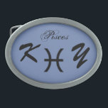Pisces Zodiac Symbol Standard von Kenneth Yoncich Ovale Gürtelschnalle<br><div class="desc">Pisces Zodiac Symbol Standard,  Gürtelschnalle.. Bilder Copyright (C) Kenneth Kenji Yoncich. Alle Rechte vorbehalten.</div>