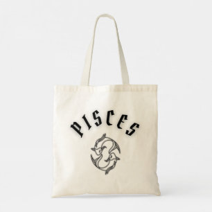 Pisces Zodiac Tote Bag 100% Öko-freundlich Baumw Tragetasche