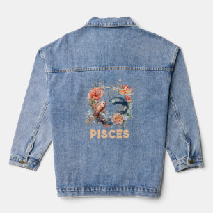 Pisces Zodiac - Veste Denim pour femmes