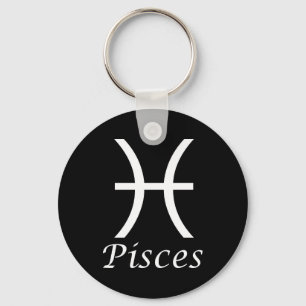 'Pisces' Zodiac-Zeichen Schlüsselanhänger