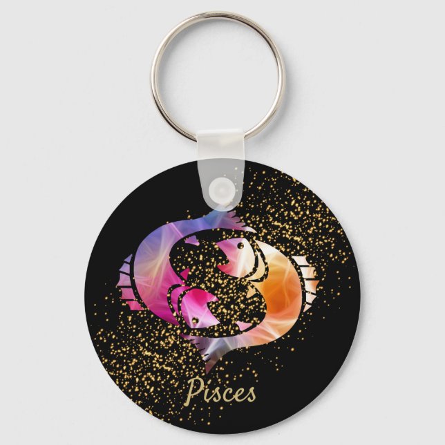 Pisces - Zodiac-Zeichen Schlüsselanhänger (Vorderseite)